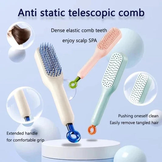 Simple Clean Hair Brush for Tangle-Free and Frizz-Free Hair