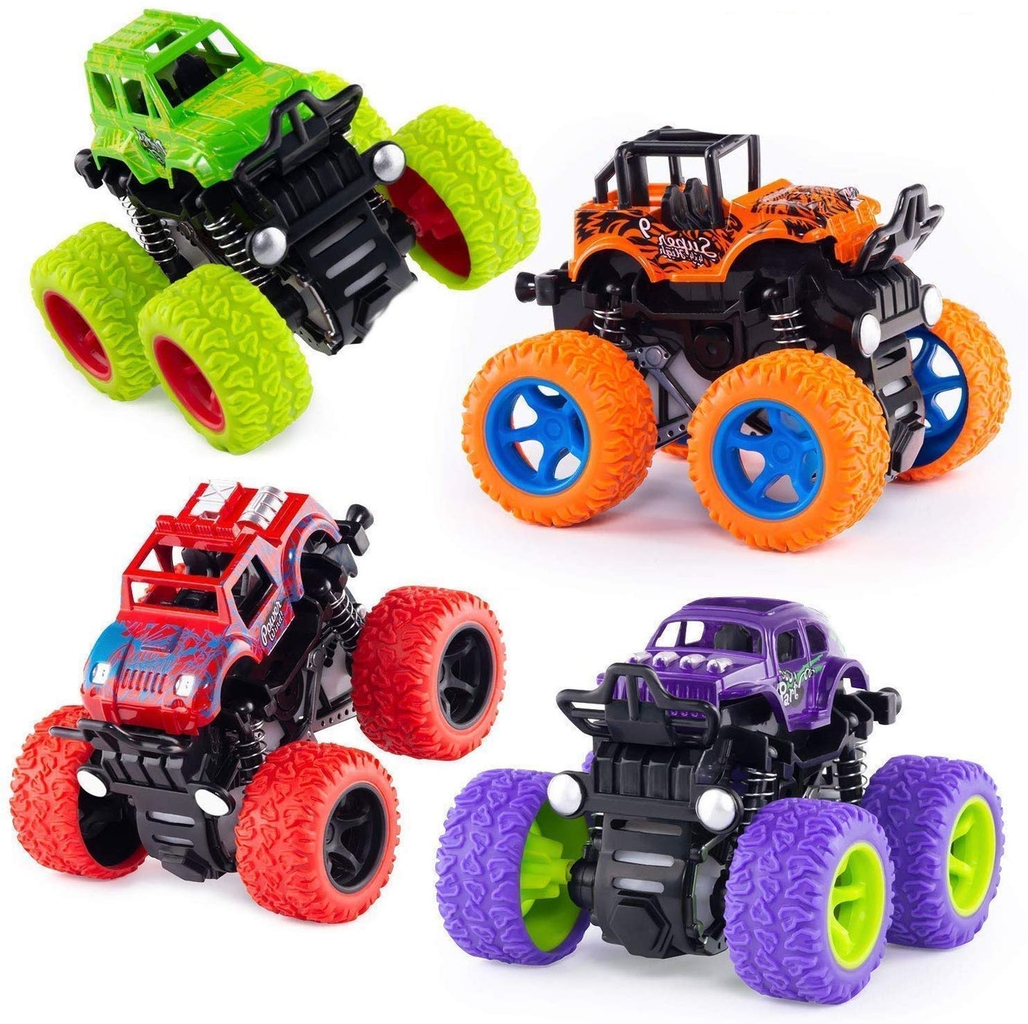 Friction Powered Monster Truck Toy For Kids and Boys